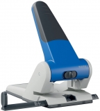 Perforator metalic Leitz 5180 de mare capacitate, partial reciclat, reciclabil, 65 coli, albastru